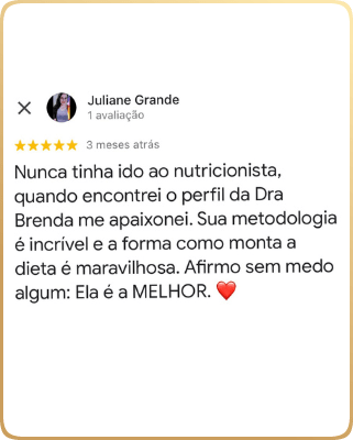Nutricionista Brenda Natascha - Depoimento