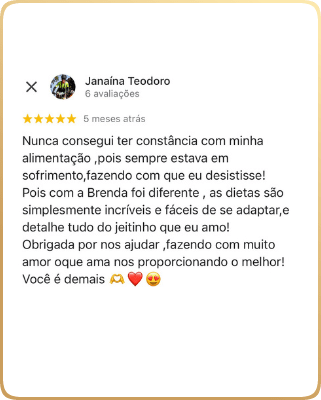 Nutricionista Brenda Natascha - Depoimento