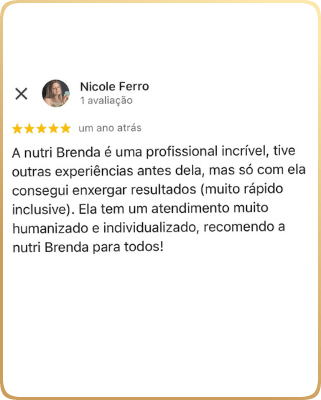Nutricionista Brenda Natascha - Depoimento
