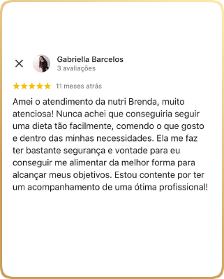 Nutricionista Brenda Natascha - Depoimento