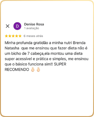 Nutricionista Brenda Natascha - Depoimento